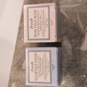 Fresh Travel Size Mini Rose Face Mask & Mini Sugar Face Polish